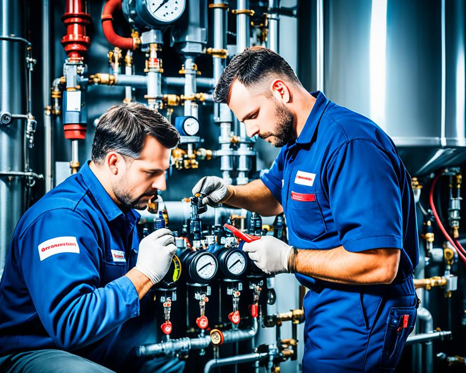 Reliable Boiler Service Team at Work